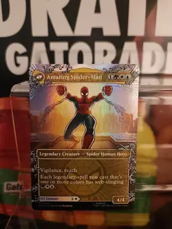 Peter Parker (Borderless) (Foil) 0208 (M) MTG Marvel's Spider-Man (SPM) - Image 2