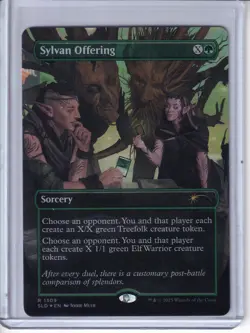NM MTG FOIL SYLVAN OFFERING SECRET LAIR MAGICCON THE GATHERING FESTIVAL IN A BOX - Image 1
