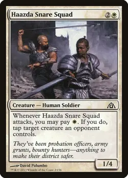 Haazda Snare Squad 4x FOIL DGM MTG Dragon's Maze Common MINT white - Image 1