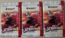 3 (Three) - Magic the Gathering Marvel's Spiderman Collector Boosters mtg - Image 1