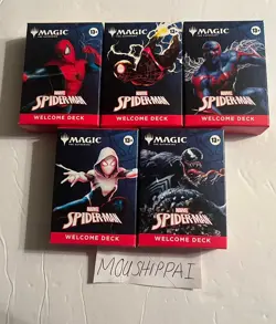 Magic the Gathering Marvel Spider-Man Welcome Deck Lot Of 5 SDCC MTG SEALED NIB - Image 3