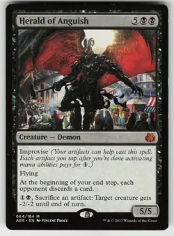 MTG Herald of Anguish M Aether Revolt 64 LP - Image 1