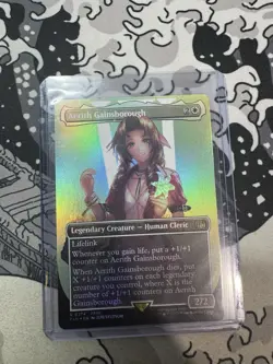 MTG Aerith Gainsborough (Borderless Foil) Final Fantasy 0374 FFVII FF7 NM - Image 1