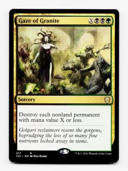 Gaze of Granite [Commander 2021] MTG Magic 💀💀🌳 - Image 1