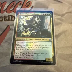 MTG Rhino, Barreling Brute Marvel's Spider-Man Foil #0140 - Image 1