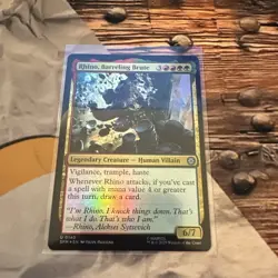 MTG Rhino, Barreling Brute Marvel's Spider-Man Foil #0140 - Image 2