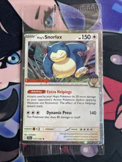 SEALED Hop’s Snorlax GameStop Stamped Promo Journey Together Pokemon TCG - Image 1