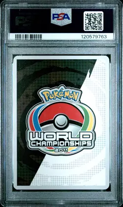 2011 POKEMON WORLD CHAMPIONSHIPS PROMO THE TRUTH #104 RAINBOW ENERGY PSA 8 - Image 2