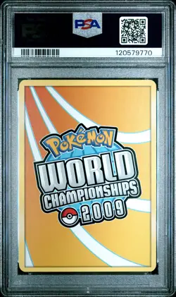 2009 POKEMON WORLD CHAMPIONSHIPS PROMO QUEENGAR #125 ROSEANNE'S RESEARCH PSA 8 - Image 2