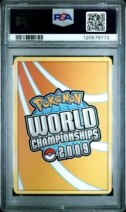 2009 POKEMON WORLD CHAMPIONSHIPS PROMO QUEENGAR #125 ROSEANNE'S RESEARCH PSA 8 - Image 2