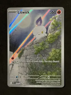 Litwick Illustration Rare 101/086 Pokemon White Flare English IR - Image 1
