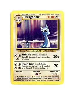 Dragonair 18/102 WOTC Base Set Rare Pokemon TCG MP - Image 1