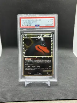 2010 POKEMON HEARTGOLD & SOULSILVER UNDAUNTED #82 HOUNDOOM-HOLO PSA 4 - Image 1