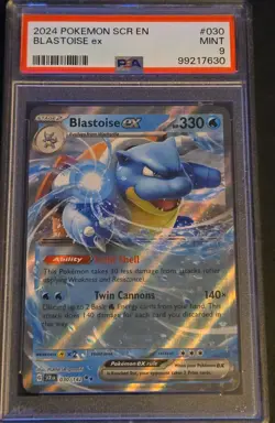 Mint 2024 POKEMON SCR EN-STELLAR CROWN 030 BLASTOISE EX - PSA 9 - Image 1