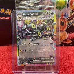 Umbreon Ex Eevee Ex Stamped Pokemon Prismatic Evolutions Surprise Box Sealed - Image 2