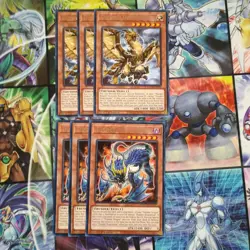 Yugioh Playset 3x Thunder Dragonhawk 3x Thunder Dragonroar - Image 1