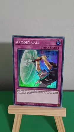Yugioh Armory Call Trap Card MP21-EN031 Super Rare Tin Of Ancient Battles - Image 2