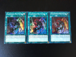 Yugioh | 3x | Unauthorized Reactivation | SR10 | 1st Edition | Super Rare | NM - Image 1