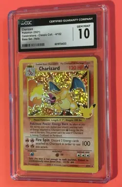 GEM MINT Charizard Celebrations Classic Collection Pokemon Card 4/102 CGC 10 🔥 - Image 2