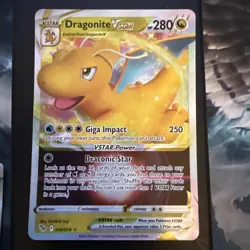Pokemon Go TCG Dragonite VSTAR Holo Ultra Rare Card 050/078 Dragonite V - Image 1