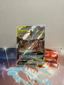 Pokemon TCG Espeon & Deoxys GX SM240 Black Star Promo Full Art Holo Card - Image 1
