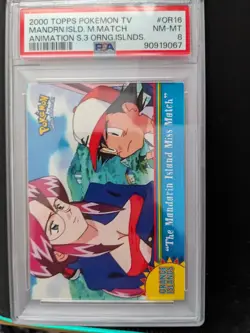 PSA 8 Topps The Mandarin Island Miss Match OR16 Non Holo Pokemon Card - Image 1
