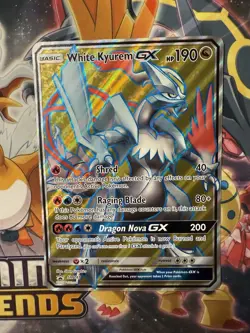 Pokemon SM WHITE KYUREM GX #SM141 FULL ART JUMBO/OVERSIZED PROMO CARD- NEAR MINT - Image 1