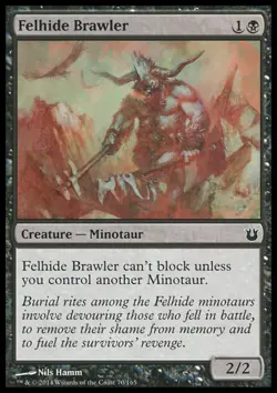 MTG: Felhide Brawler - Born of the Gods - Magic Card - Image 1