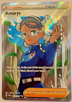 AMARYS Prismatic Evolutions 132/131 Pokemon Card Full Art Ultra Rare Holo - NM/M - Image 1
