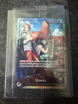 ONE PIECE Shanks Leader OP09-001 PSA Promo Card EXCLUSIVE Sealed NM+ Condition - Image 1