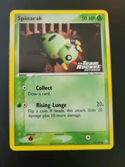 Pokemon TCG Card 2004 Team Rocket Returns - Spinarak 78/109 Reverse Holo - Image 1
