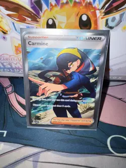 Carmine 204/167 NM Ultra Rare Full Art 2024 Pokemon SV Twilight Masquerade Card - Image 1