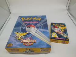 W16 Vtg Pokemon Trading Card Game Thunderstorm Gift Box + Play Mat & CD & More - Image 1
