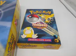 W16 Vtg Pokemon Trading Card Game Thunderstorm Gift Box + Play Mat & CD & More - Image 3