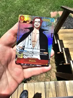 PROXY HIGH QUALITY English SHANKS Manga Rare One Piece Card - Image 1