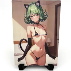 One-Punch Man Tatsumaki Sexy Bikini Anime Waifu Girl Lewd Goddess Story Art Card - Image 1