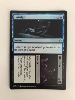 Consign / Oblivion Foil MTG Magic the Gathering Card NM Mint Devastation HOU - Image 1