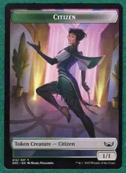 Citizen (Token) - Streets Of New Capenna SNC #12 - Magic: The Gathering MTG Card - Image 1
