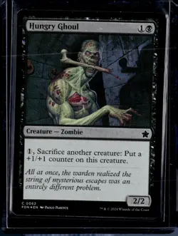 Hungry Ghoul - 62 - Foil - FDN - NM - MTG Magic the Gathering - Image 1