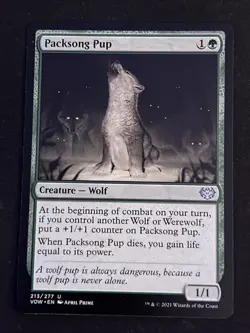 1x Packsong Pup (213) Innistrad: Crimson Vow LP MTG Magic the Gathering x1 MKE - Image 1