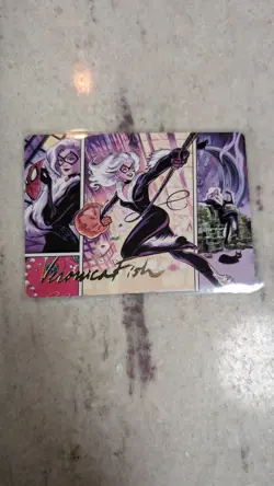 Black cat, cunning thief art series 44/54 magic the gathering spider man - Image 1