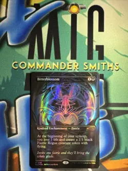 Bitterblossom ✨ Borderless Doulble 🌈 Rainbow FOIL ✨ MTG NM Secret Lair (1898) - Image 1