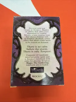 MTG *Tempest Empty Tournament Starter Deck Box* (Used) Magic the Gathering - Image 2