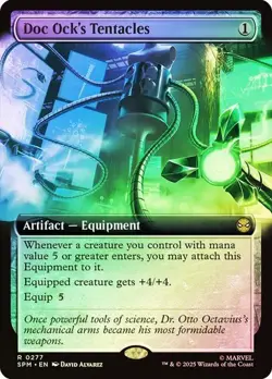 Doc Ock's Tentacles (Extended Art) Marvel's Spider-Man Magic MTG FOIL - Image 1