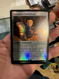 Perception Bobblehead Foil Universes Beyond: Fallout Magic The Gathering - Image 1