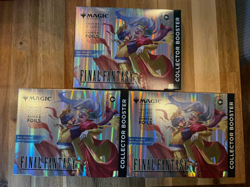 MTG Final Fantasy Collector Booster Omega Box In Hand - LOT OF 3 - Image 1