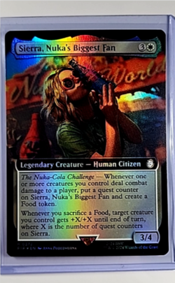 MTG Magic The Gathering Fallout Extended Art Foil #372 Sierra Nuka's Biggest Fan - Image 1