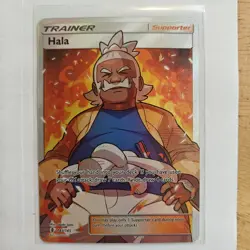 Pokemon TCG Hala 143/145 Guardians Rising Full Art Ultra Rare HOLO Trainer - Image 1