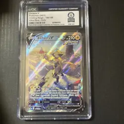 Pokemon Zeraora V Chilling Reign Ultra Rare Holo Card (CGC AU) 1 of 1 - Image 1