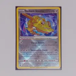 Pokemon TCG Radiant Steelix Sword & Shield Lost Origin 124/196 NM - Image 1